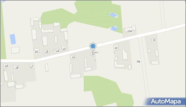 Wólka Lubielska, Wólka Lubielska, 11, mapa Wólka Lubielska