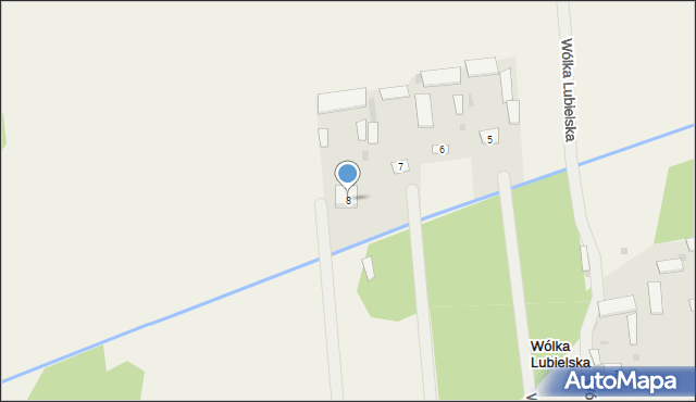 Wólka Lubielska, Wólka Lubielska, 8, mapa Wólka Lubielska