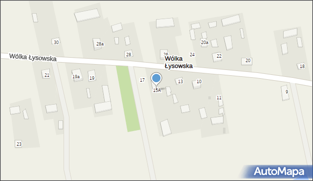 Wólka Łysowska, Wólka Łysowska, 15A, mapa Wólka Łysowska