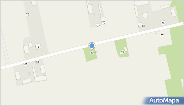 Wólka Łysowska, Wólka Łysowska, 61, mapa Wólka Łysowska