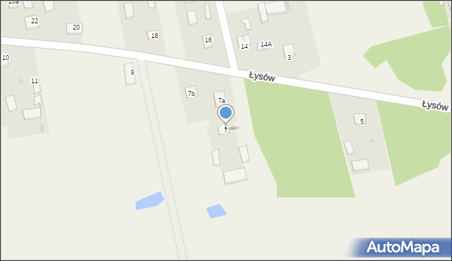 Wólka Łysowska, Wólka Łysowska, 7, mapa Wólka Łysowska
