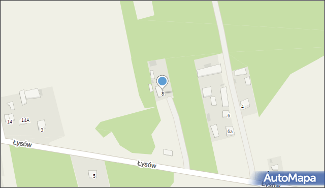 Wólka Łysowska, Wólka Łysowska, 8, mapa Wólka Łysowska