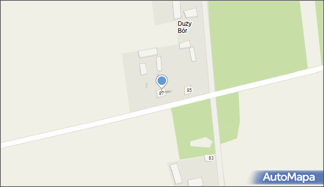 Wólka Łysowska, Wólka Łysowska, 87, mapa Wólka Łysowska