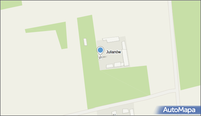 Wólka Łysowska, Wólka Łysowska, 97, mapa Wólka Łysowska