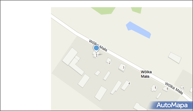 Wólka Mała, Wólka Mała, 1, mapa Wólka Mała