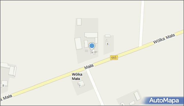 Wólka Mała, Wólka Mała, 7, mapa Wólka Mała