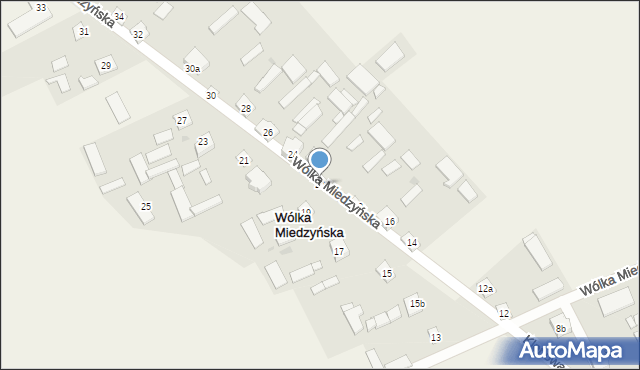 Wólka Miedzyńska, Wólka Miedzyńska, 20, mapa Wólka Miedzyńska