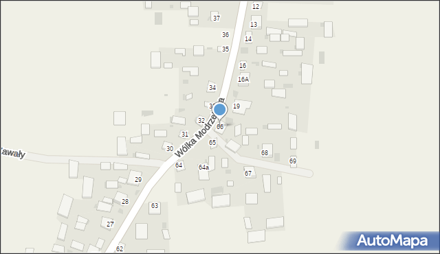 Wólka Modrzejowa-Kolonia, Wólka Modrzejowa-Kolonia, 66, mapa Wólka Modrzejowa-Kolonia