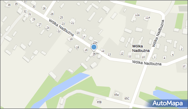 Wólka Nadbużna, Wólka Nadbużna, 15, mapa Wólka Nadbużna