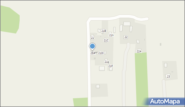 Wólka Nadrybska, Wólka Nadrybska, 21A, mapa Wólka Nadrybska