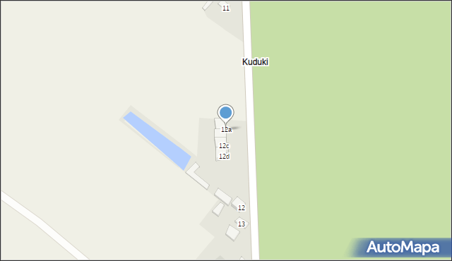 Wólka Niedźwiedzka, Wólka Niedźwiedzka, 12a, mapa Wólka Niedźwiedzka