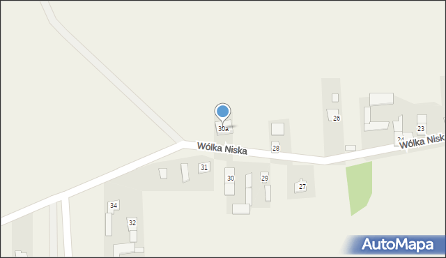Wólka Niska, Wólka Niska, 30a, mapa Wólka Niska