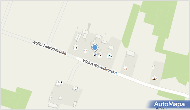 Wólka Nowodworska, Wólka Nowodworska, 16, mapa Wólka Nowodworska