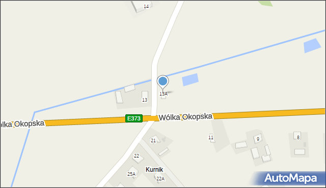 Wólka Okopska, Wólka Okopska, 13A, mapa Wólka Okopska