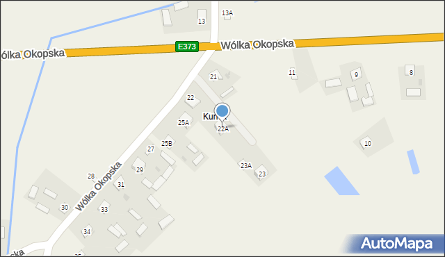 Wólka Okopska, Wólka Okopska, 22A, mapa Wólka Okopska