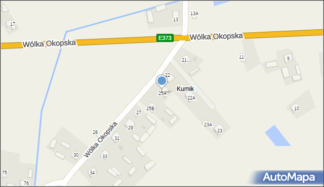 Wólka Okopska, Wólka Okopska, 25A, mapa Wólka Okopska