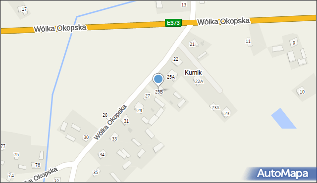 Wólka Okopska, Wólka Okopska, 25B, mapa Wólka Okopska