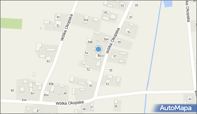 Wólka Okopska, Wólka Okopska, 56a, mapa Wólka Okopska
