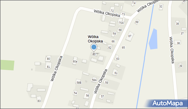 Wólka Okopska, Wólka Okopska, 60, mapa Wólka Okopska