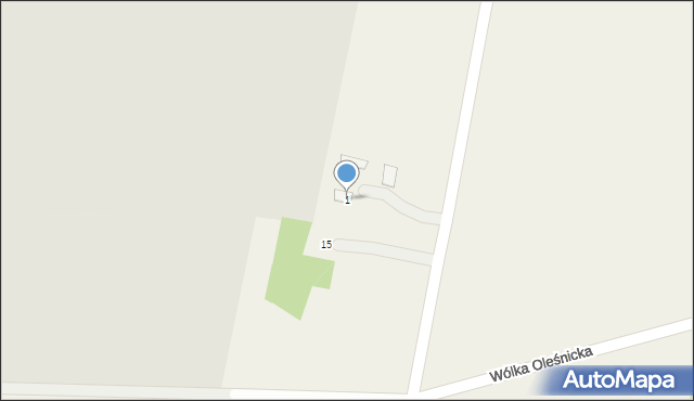 Wólka Oleśnicka, Wólka Oleśnicka, 1, mapa Wólka Oleśnicka