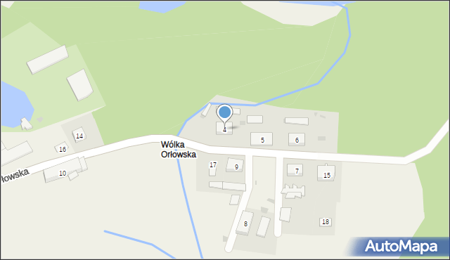 Wólka Orłowska, Wólka Orłowska, 4, mapa Wólka Orłowska