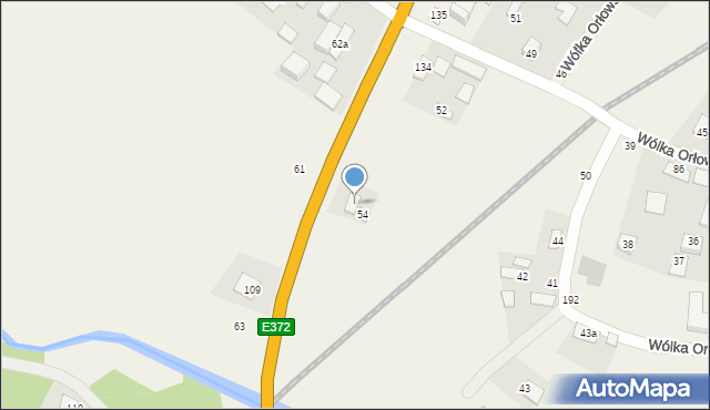 Wólka Orłowska, Wólka Orłowska, 54a, mapa Wólka Orłowska
