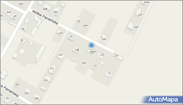 Wólka Panieńska, Wólka Panieńska, 23D, mapa Wólka Panieńska