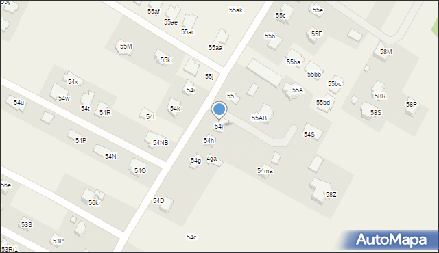 Wólka Panieńska, Wólka Panieńska, 54j, mapa Wólka Panieńska