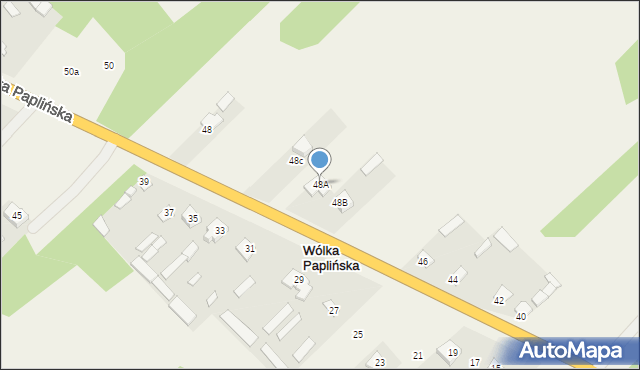 Wólka Paplińska, Wólka Paplińska, 48A, mapa Wólka Paplińska