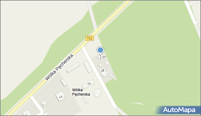 Wólka Pęcherska, Wólka Pęcherska, 1, mapa Wólka Pęcherska