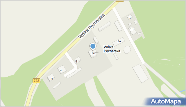 Wólka Pęcherska, Wólka Pęcherska, 1A, mapa Wólka Pęcherska