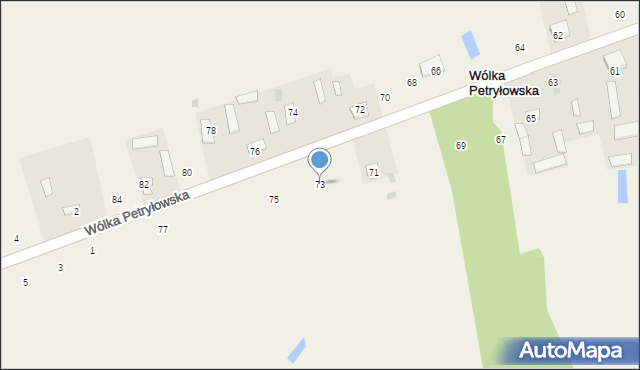 Wólka Petryłowska, Wólka Petryłowska, 73, mapa Wólka Petryłowska