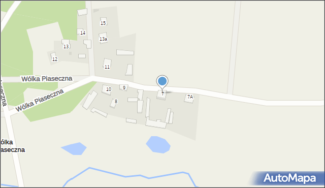 Wólka Piaseczna, Wólka Piaseczna, 7, mapa Wólka Piaseczna