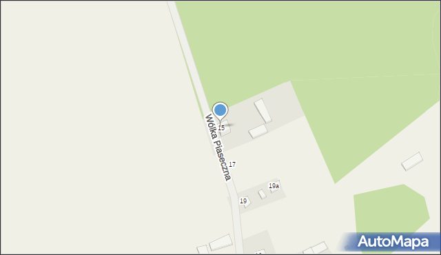 Wólka Piaseczna, Wólka Piaseczna, 15, mapa Wólka Piaseczna