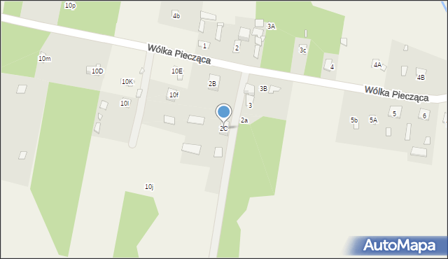 Wólka Piecząca, Wólka Piecząca, 2C, mapa Wólka Piecząca
