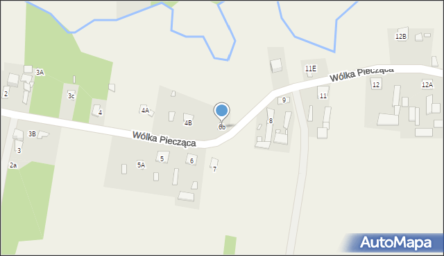 Wólka Piecząca, Wólka Piecząca, 6b, mapa Wólka Piecząca