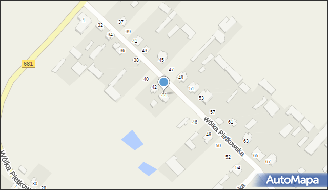 Wólka Pietkowska, Wólka Pietkowska, 44, mapa Wólka Pietkowska