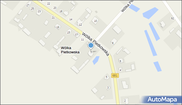 Wólka Pietkowska, Wólka Pietkowska, 7, mapa Wólka Pietkowska