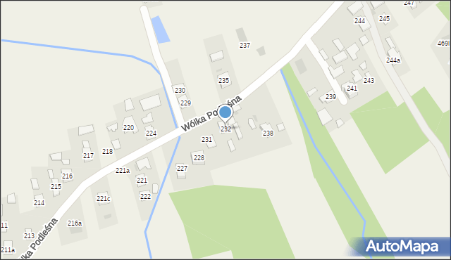 Wólka Podleśna, Wólka Podleśna, 232, mapa Wólka Podleśna