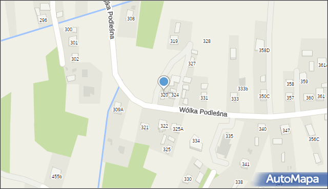 Wólka Podleśna, Wólka Podleśna, 320, mapa Wólka Podleśna