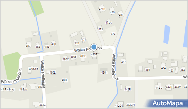 Wólka Podleśna, Wólka Podleśna, 480F, mapa Wólka Podleśna