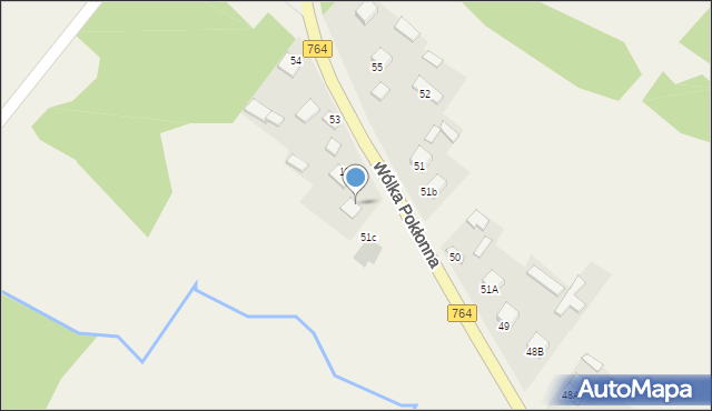 Wólka Pokłonna, Wólka Pokłonna, 52a, mapa Wólka Pokłonna