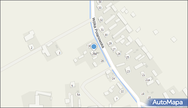 Wólka Polanowska, Wólka Polanowska, 29a, mapa Wólka Polanowska