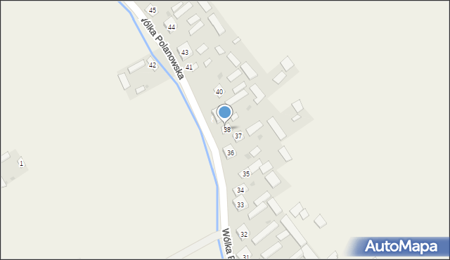 Wólka Polanowska, Wólka Polanowska, 39, mapa Wólka Polanowska