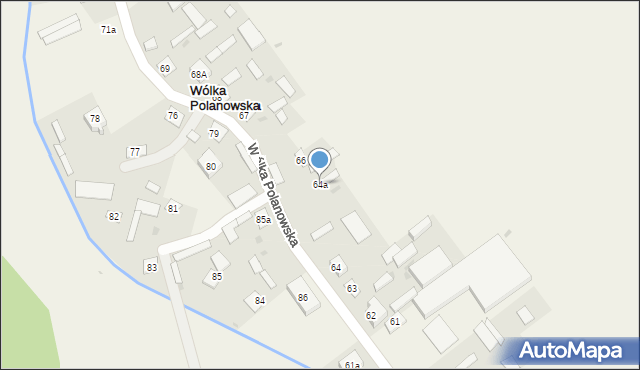 Wólka Polanowska, Wólka Polanowska, 64a, mapa Wólka Polanowska