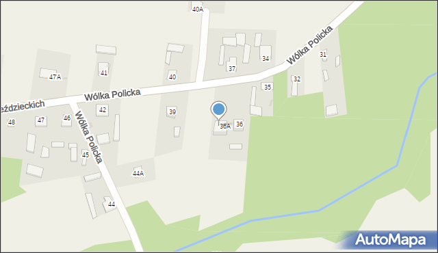 Wólka Policka, Wólka Policka, 36B, mapa Wólka Policka