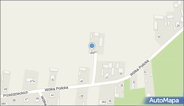 Wólka Policka, Wólka Policka, 40A, mapa Wólka Policka