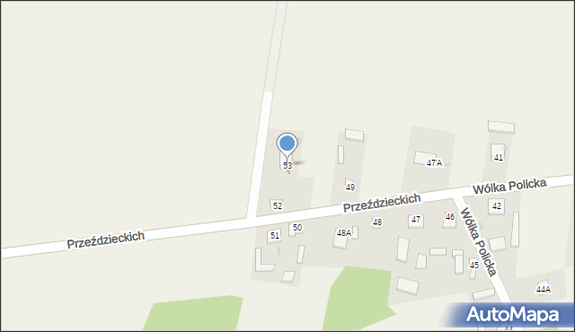 Wólka Policka, Wólka Policka, 53, mapa Wólka Policka