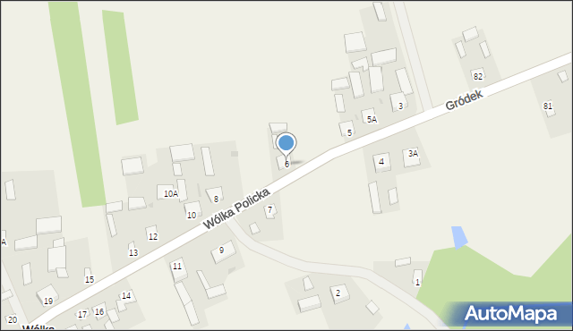 Wólka Policka, Wólka Policka, 6, mapa Wólka Policka