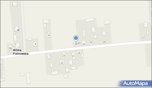 Wólka Polinowska, Wólka Polinowska, 13, mapa Wólka Polinowska